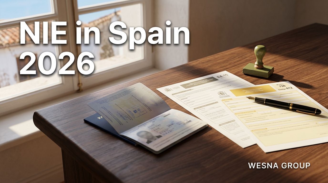 NIE en España para no residentes 2026: documentos, tasas, dónde solicitarlo
