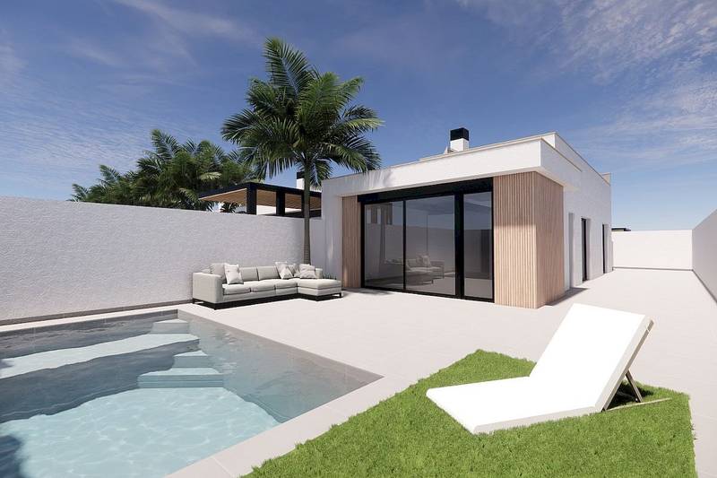 2 bed villa with pool for sale in La Serena Golf, Los Alcazares, 78 m²