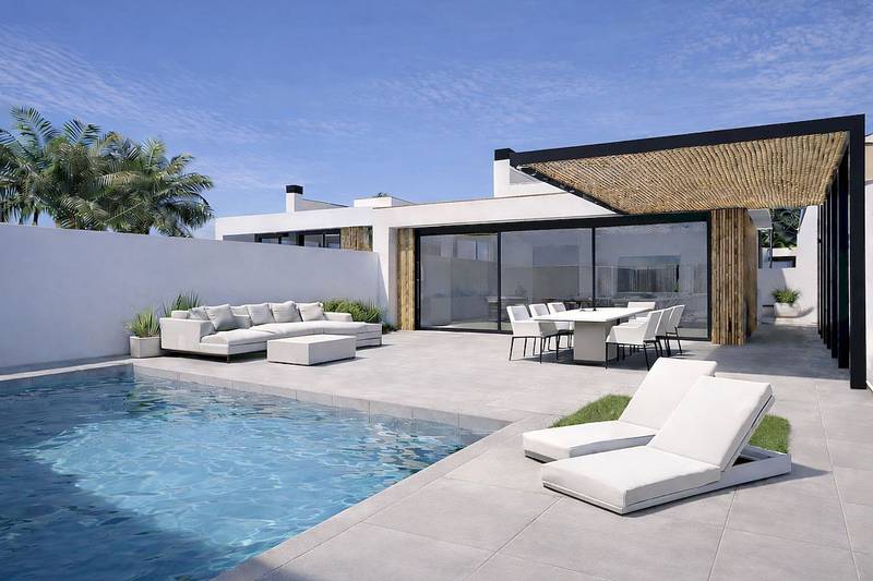 3 bed villa with pool for sale in La Serena Golf, Los Alcazares, 114 m²