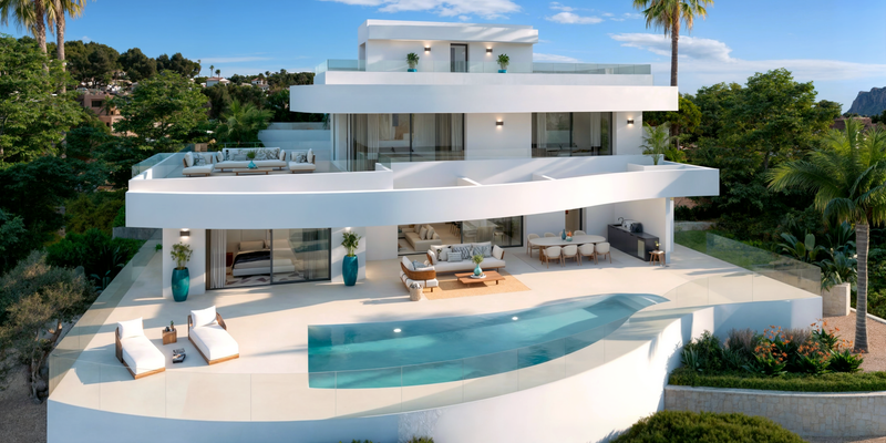 Купить виллу в Кальпе, 3 спальни, 254 м²