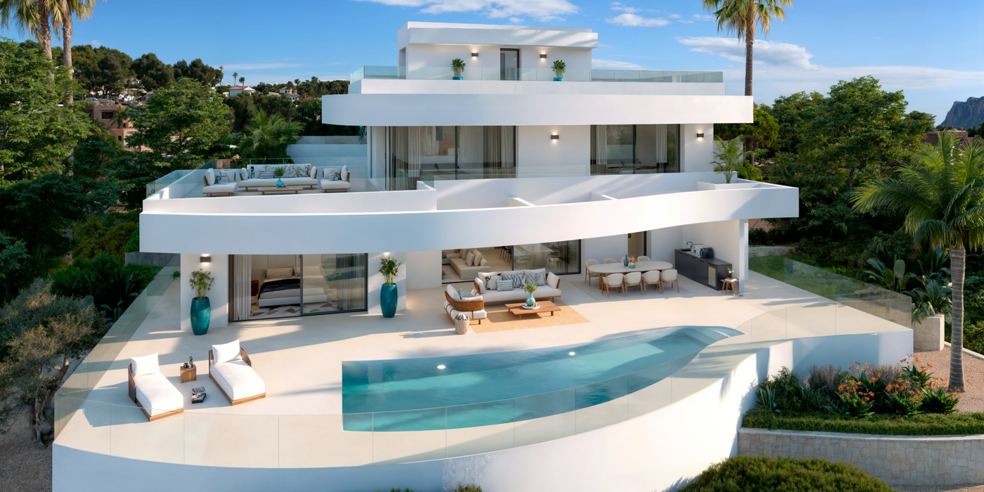 Купить виллу в Кальпе, 3 спальни, 254 м²