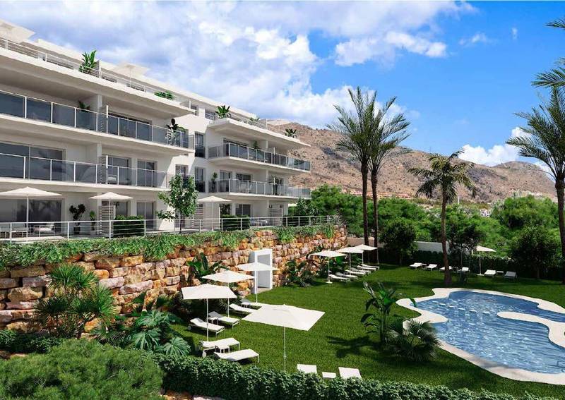 Comprar apartamento en Finestrat, Sierra Cortina, 2 dormitorios, 100 m²