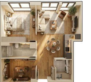 Купити квартиру в Бенідормі, 1 спальня, 54 м²